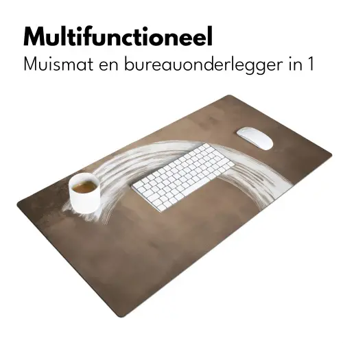 Verf - Bruin - Japandi Muismat XXL klein -sfeer4