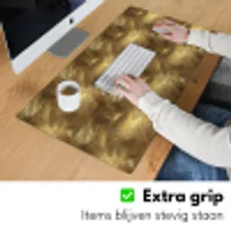Palm - Waaier - Goud Muismat XXL klein 681 -sfeer3