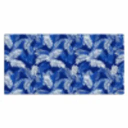 Palmblad - Patroon - Blauw Muismat XXL klein 681 -3d_leeg