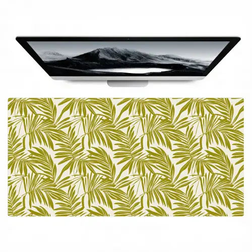 Palmblad - Patroon - Groen Muismat XXL klein 681 -zzz3d