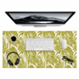 Palmblad - Patroon - Groen Muismat XXL klein 681 -3d