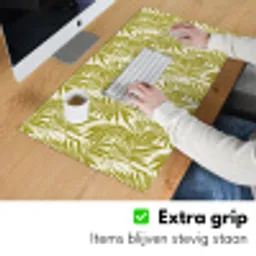 Palmblad - Patroon - Groen Muismat XXL klein 681 -sfeer3