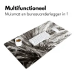 palmboom-tropisch-zwart-wit Muismat XXL klein -sfeer4