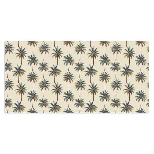 Palmbomen - Tropisch - Groen Muismat XXL klein 681 -3d_leeg