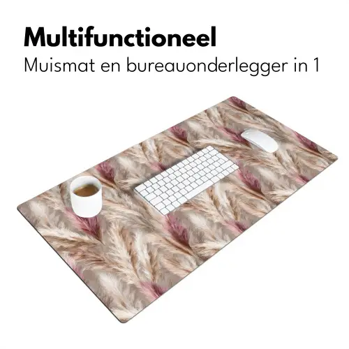 Pampasgras - Pluizig - Kleurrijk Muismat XXL klein 681 -sfeer4