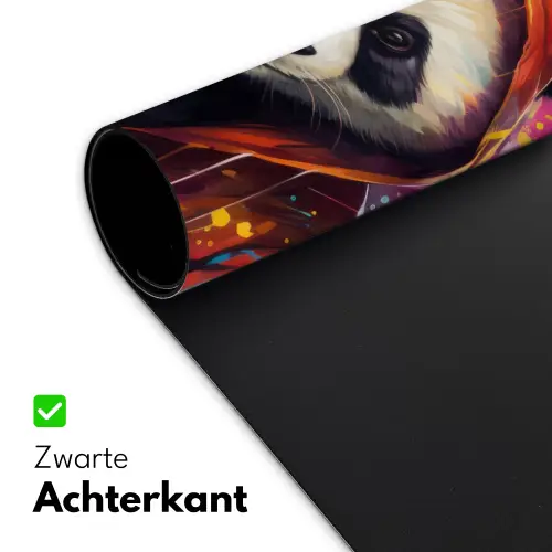 Panda - Jas - Graffiti - Oranje Muismat XXL klein -sfeer2