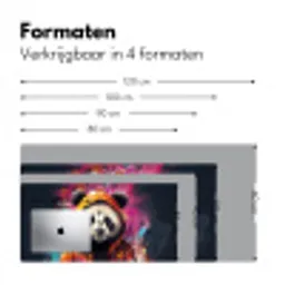 Panda - Jas - Graffiti - Oranje Muismat XXL klein -sfeer5