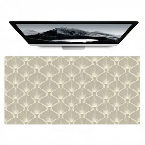 Paneel - Ginkgo - Zand Muismat XXL klein 681 -zzz3d