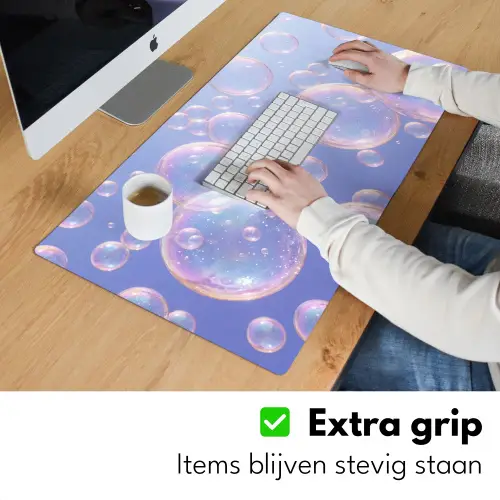 Pastel - Bubbels - Dromerig Muismat XXL klein -sfeer3