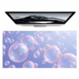 Pastel - Bubbels - Dromerig Muismat XXL klein -zzz3d