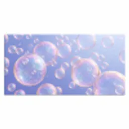 Pastel - Bubbels - Dromerig Muismat XXL klein -3d_leeg