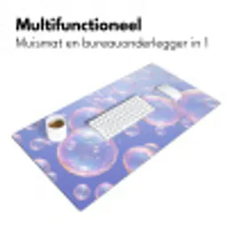 Pastel - Bubbels - Dromerig Muismat XXL klein -sfeer4