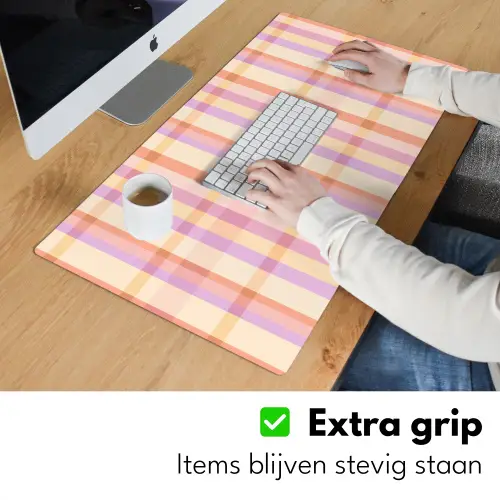 Pastel - uitpatroon - Geometrisch Muismat XXL klein 681 -sfeer3