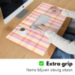 Pastel - uitpatroon - Geometrisch Muismat XXL klein 681 -sfeer3