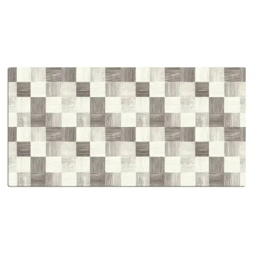 Patroon - Dambord - Houtnerf Muismat XXL klein 681 -3d_leeg