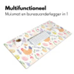 Patroon - Kip - Paaseieren Muismat XXL klein -sfeer4