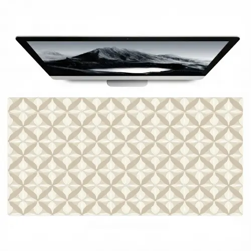 Patroon - Klassiek - Beige Muismat XXL klein 681 -zzz3d