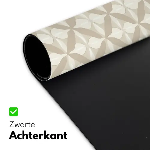 Patroon - Klassiek - Beige Muismat XXL klein 681 -sfeer2