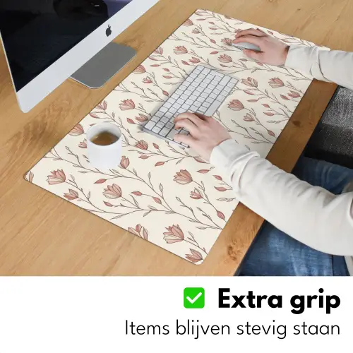 Patroon - Klassiek - Roze Muismat XXL klein 681 -sfeer3