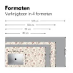 Patroon - Klassiek - Roze Muismat XXL klein 681 -sfeer5