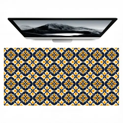 Patroon - Siertegel - Kleurrijk Muismat XXL klein 681 -zzz3d