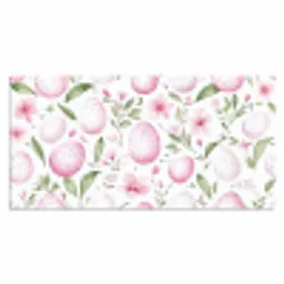 Patroon - Eieren - Roze - Pasen Muismat XXL klein -3d_leeg
