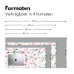 Patroon - Eieren - Roze - Pasen Muismat XXL klein -sfeer5