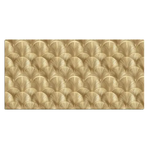 Patroon - Waaier - Goud Muismat XXL klein 681 -3d_leeg