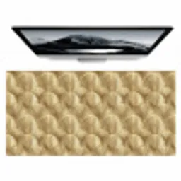 Patroon - Waaier -  Goud Muismat XXL klein 681 -zzz3d