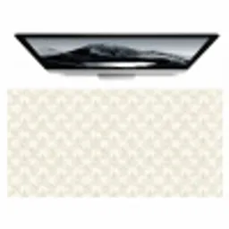 Patroon - Bloemen - Beige Muismat XXL klein 681 -zzz3d
