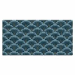 Patroon - Ginkgoblad - Blauw Muismat XXL klein 681 -3d_leeg