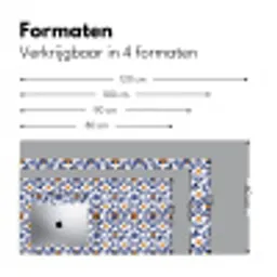 Patroon - Modern - Kleurrijk Muismat XXL klein 681 -sfeer5