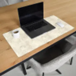Patroon - Organisch - Beige Muismat XXL klein 681 -sfeer1