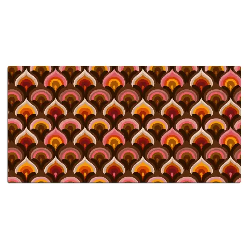 Patroon - Retro - Kleurrijk Muismat XXL klein 681 -3d_leeg