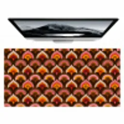 Patroon - Retro - Kleurrijk Muismat XXL klein 681 -zzz3d
