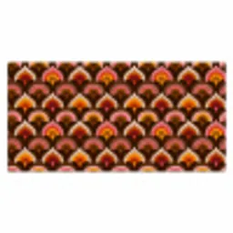 Patroon - Retro - Kleurrijk Muismat XXL klein 681 -3d_leeg