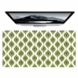 Patroon - Retro - Groen Muismat XXL klein 681 -zzz3d