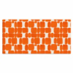 Patroon - Retro - Oranje Muismat XXL klein 681 -3d_leeg