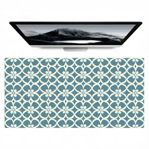 Patroon - Symmetrisch - Blauw Muismat XXL klein 681 -zzz3d