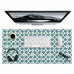 Patroon - Symmetrisch - Blauw Muismat XXL klein 681 -3d