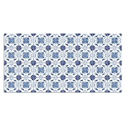 Patroon - Tegel - Blauw Muismat XXL klein 681 -3d_leeg