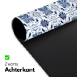 Patroon - Tegel - Blauw Muismat XXL klein 681 -sfeer2