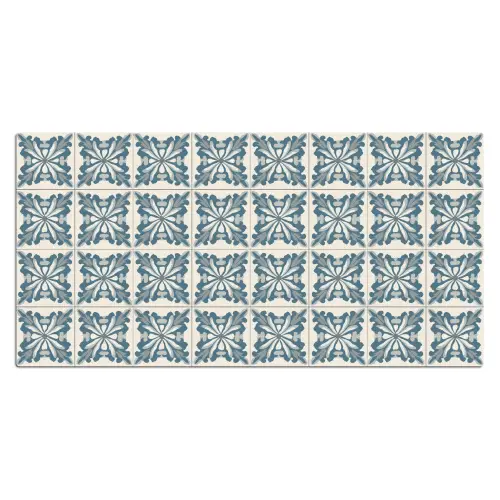 Dessin - Tegel - Blauw Muismat XXL klein 681 -3d_leeg