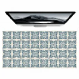 Dessin - Tegel - Blauw Muismat XXL klein 681 -zzz3d