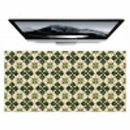 Patroon - Tegel - Groen Muismat XXL klein 681 -zzz3d