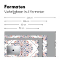 Patronen - Bloemen - Mandala Muismat XXL klein -sfeer5