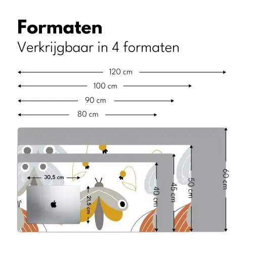 Patronen - Insecten Muismat XXL klein -sfeer5