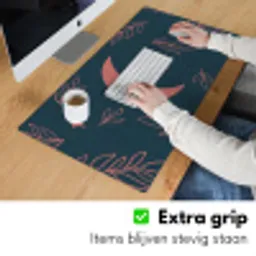 Patronen - Maan - Planten Muismat XXL klein -sfeer3