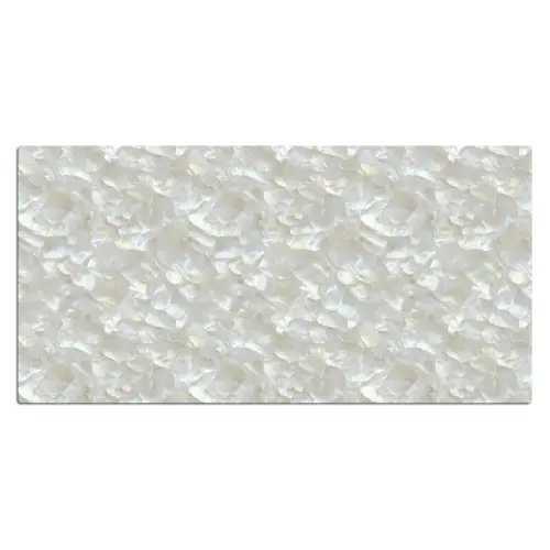 Parelmoerglans - Wit - Schelp Muismat XXL klein 681 -3d_leeg