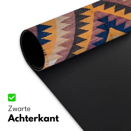 Perzisch Tapijt - Patronen - Oranje Muismat XXL klein -sfeer2